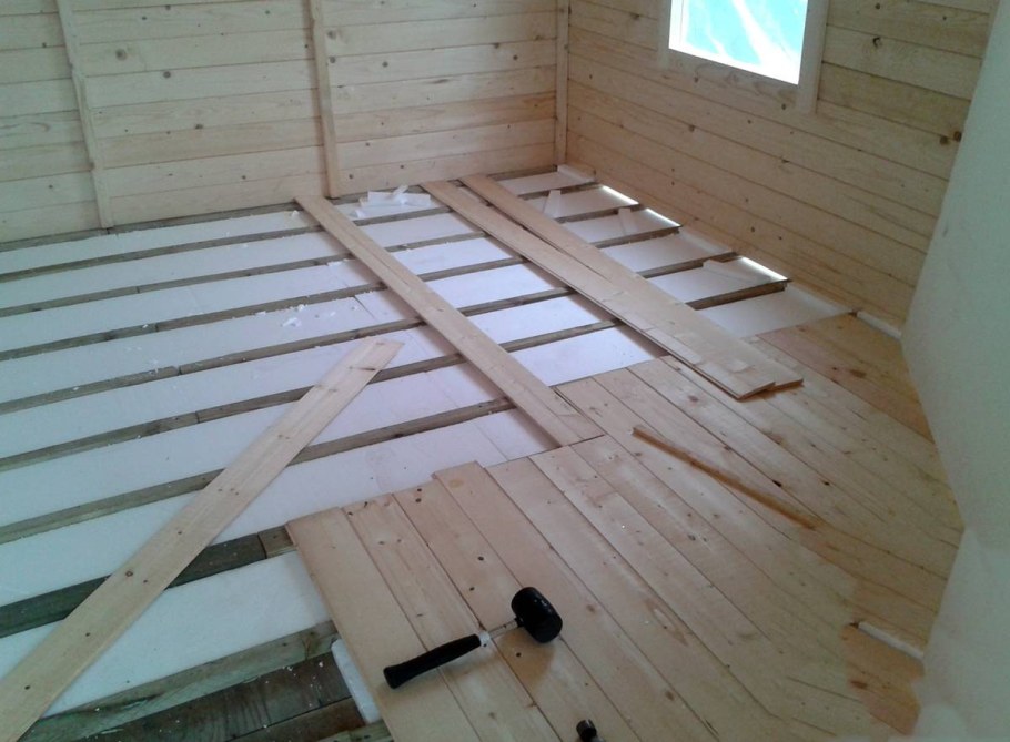 Сборка чернового пола