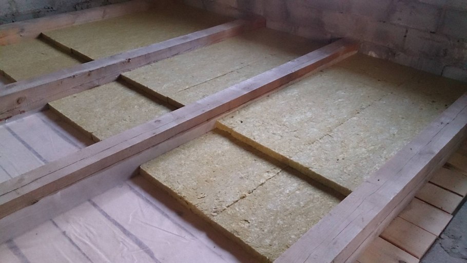 Роквул для пола по деревянным лагам