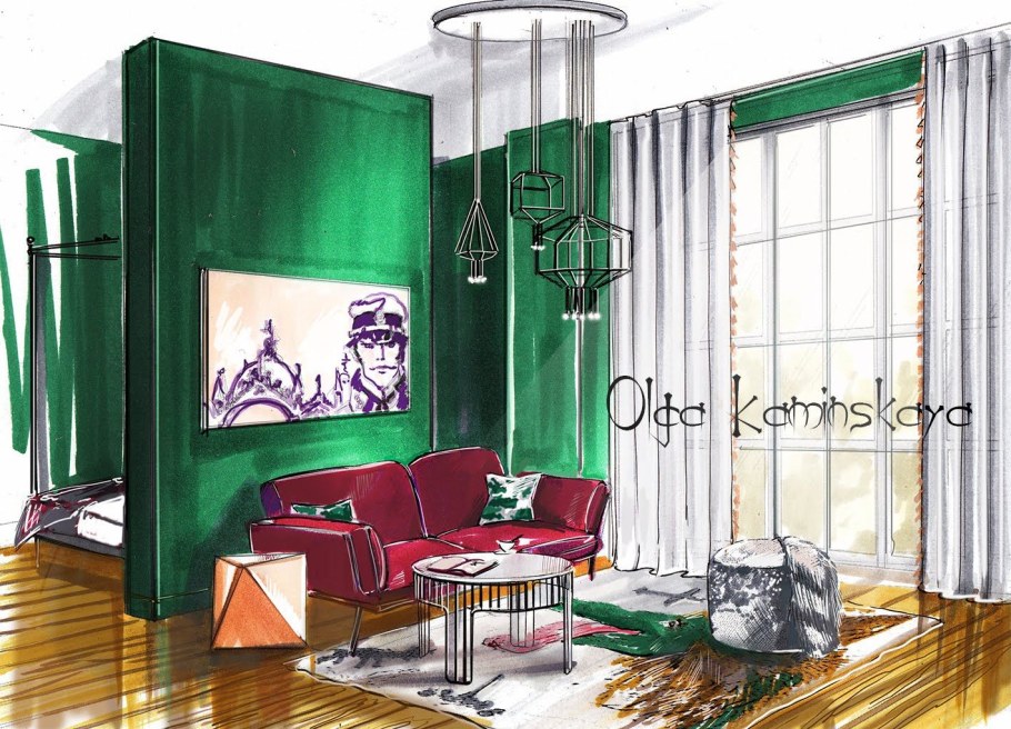 Зарисовки интерьера