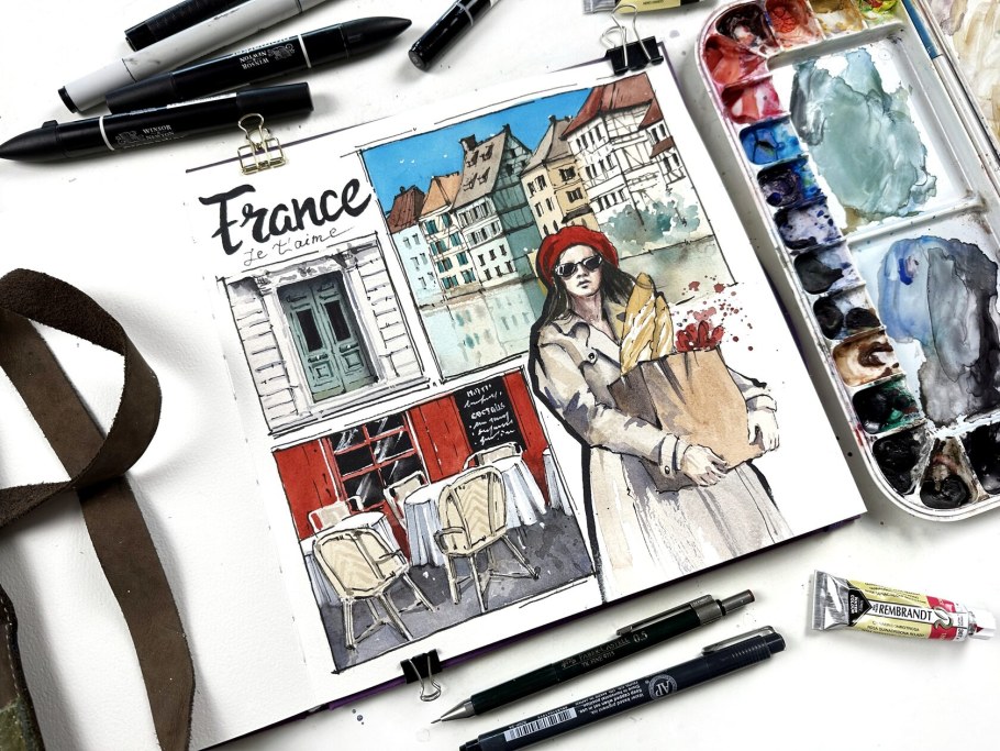 Скетч интерьера для начинающих