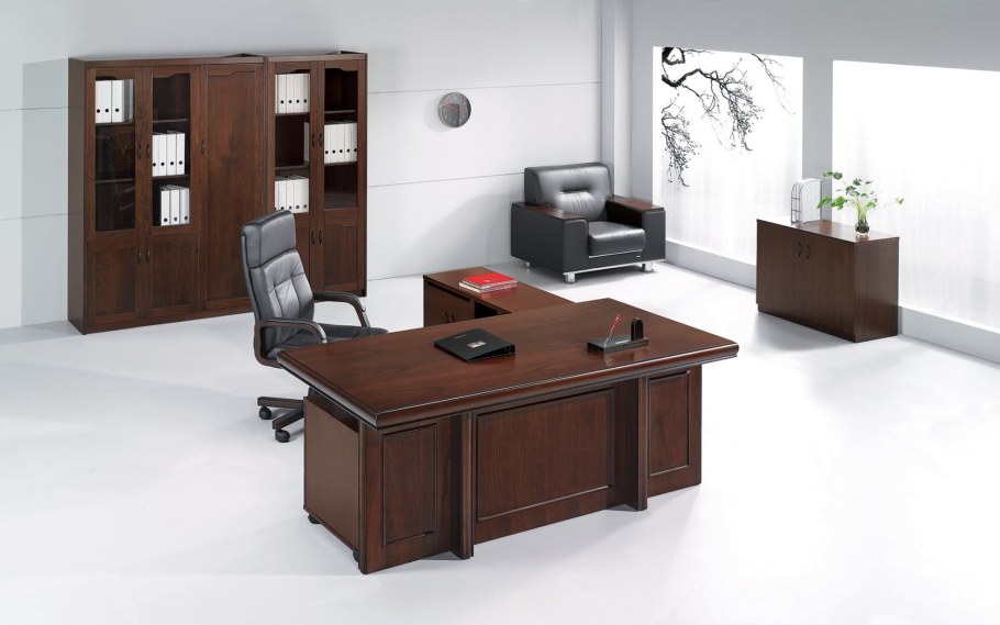 Стол руководителя "Harvard" (темный орех, 2000х1000х780мм)