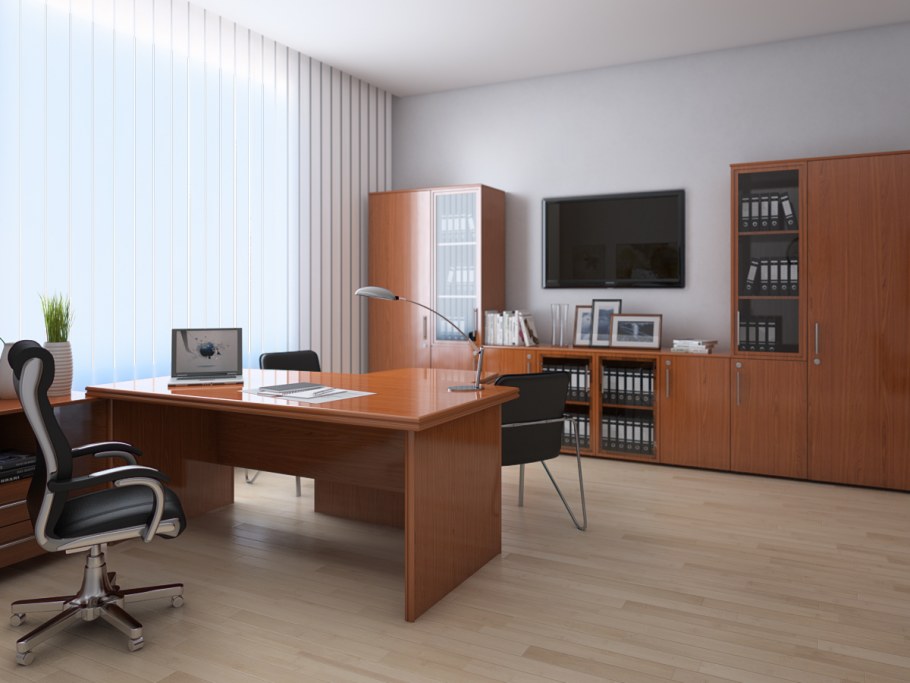 Расстановка мебели в кабинете начальника