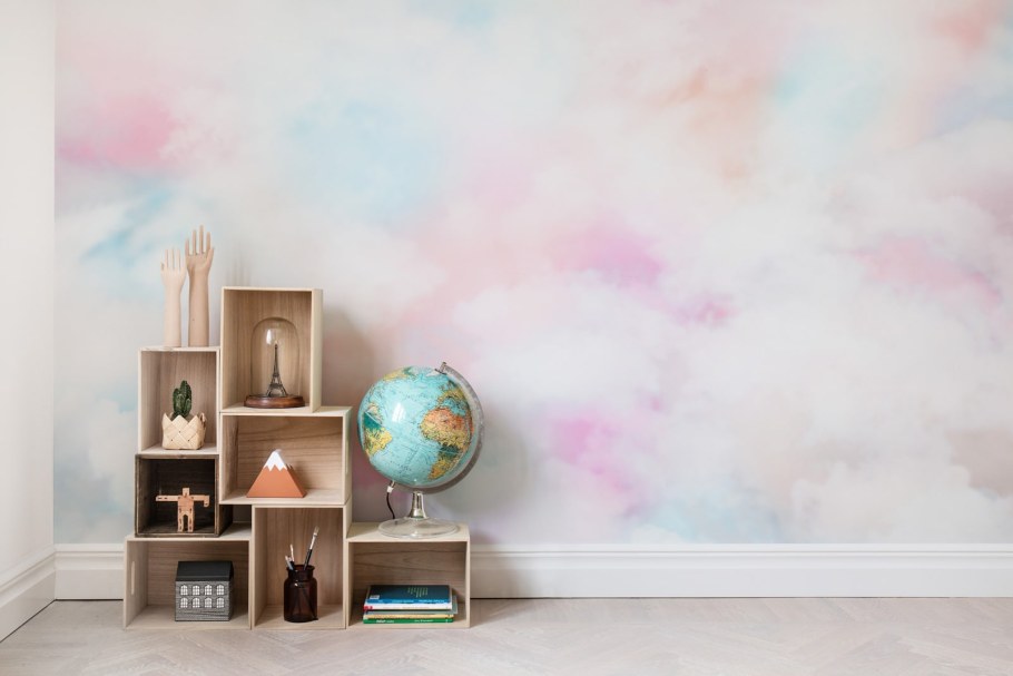 Бирюзовые фотообои в спальню