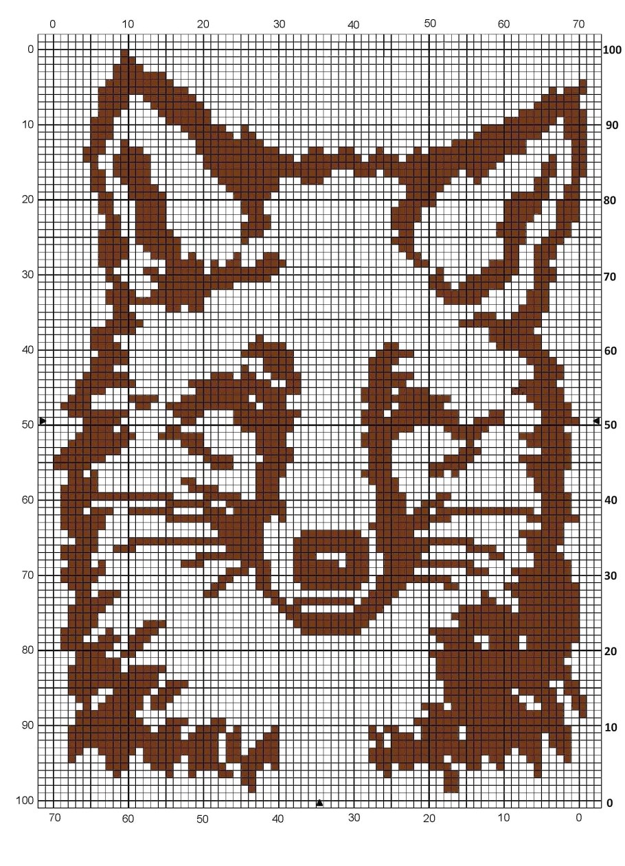 Вышивка крестом Львенок