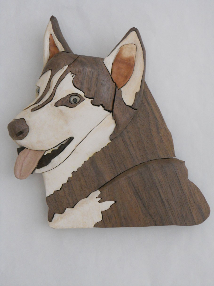 Интарсия медведь