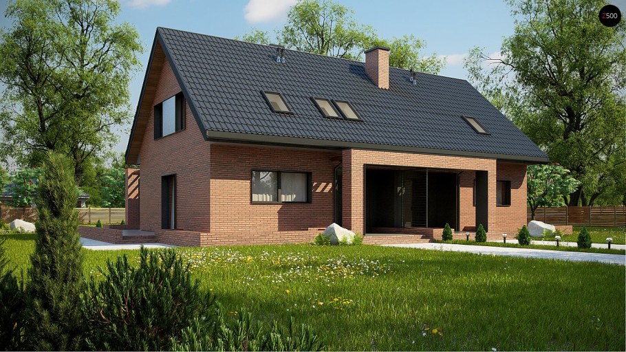 Дом z500 с мансардой