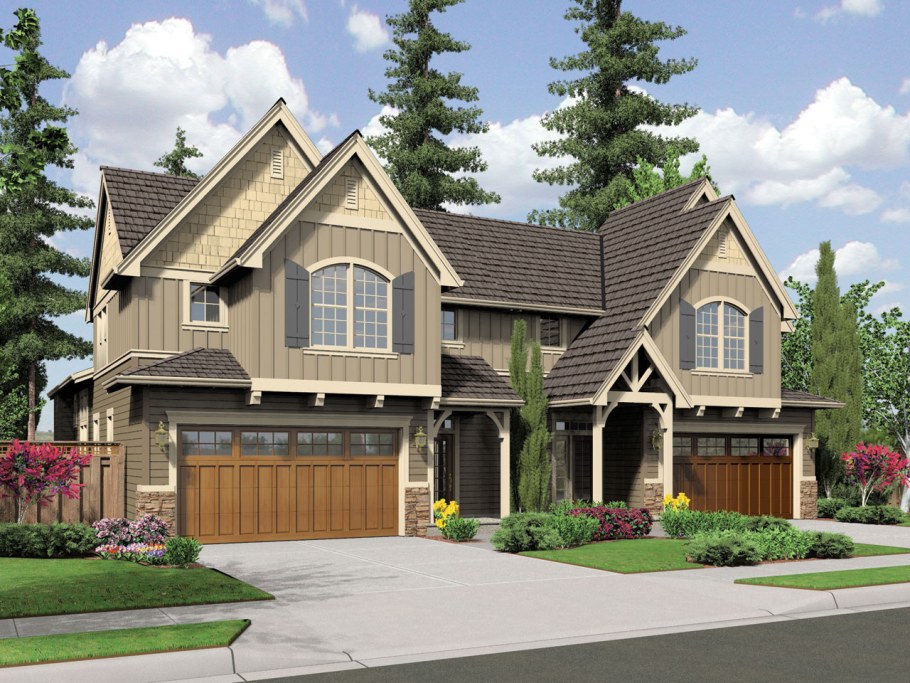 Красивый дом на 2 семьи