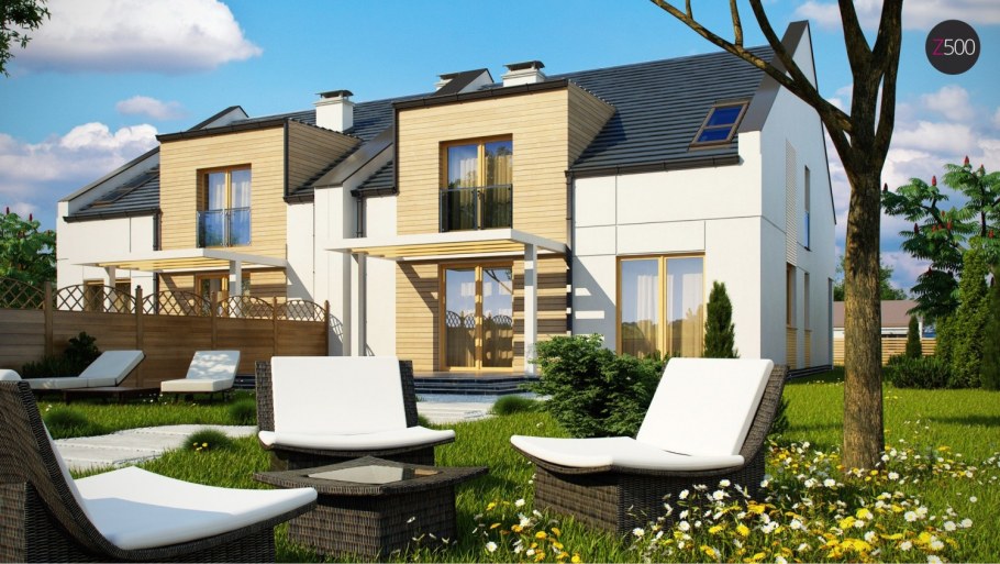 Дом дуплекс с террасой