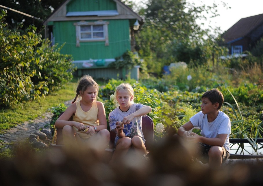 Малыши на даче