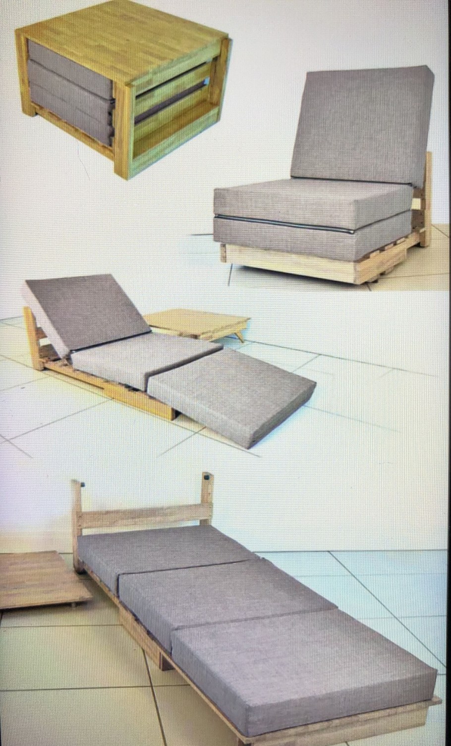 Стул-кровать трансформер