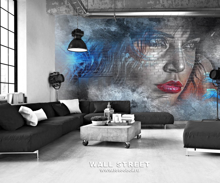 Яркие фотообои в интерьере