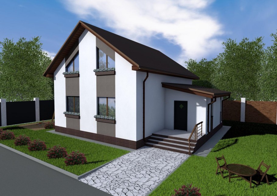 Дом из клееного бруса Скандинавия