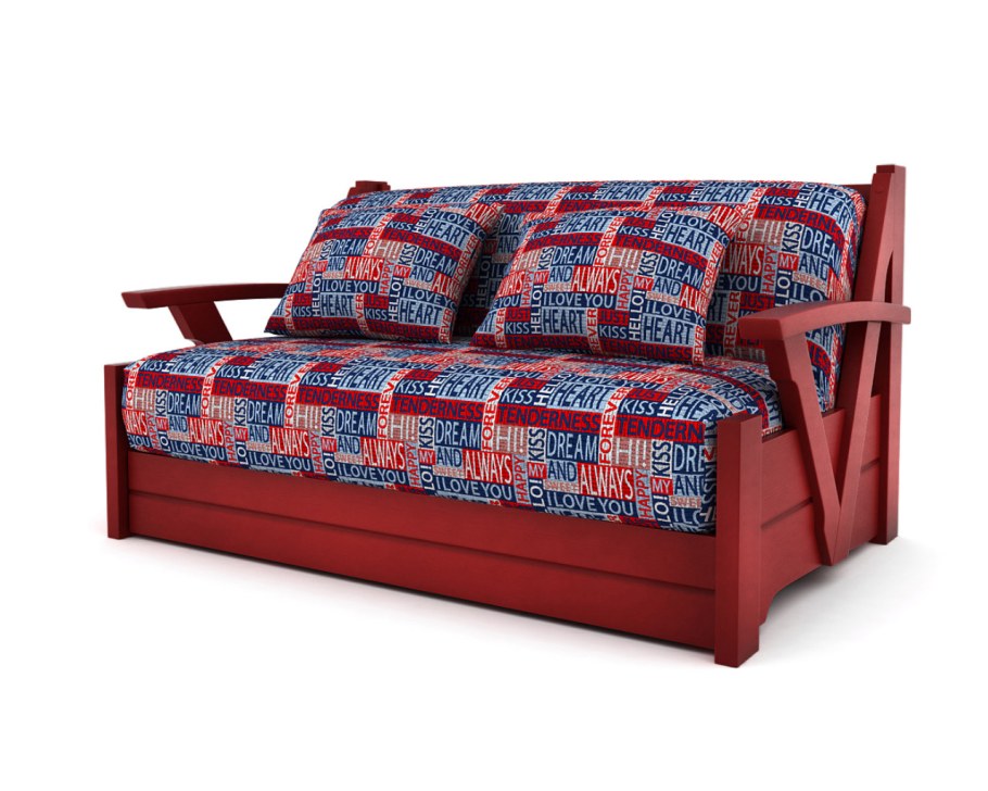 Диван аккордеон без подлокотников 120 на металлокарк металлокаркасе