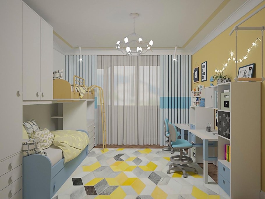 Детская мебель для двоих разнополых детей