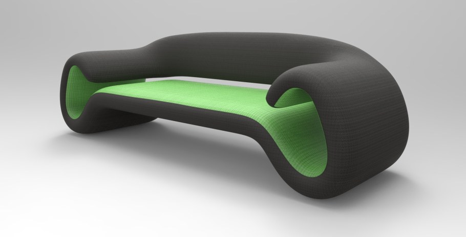 Futuristic White Reception Desk