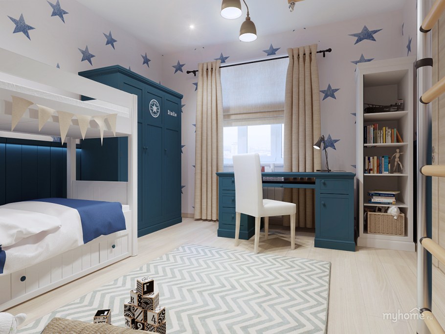 Интерьер детской для 2х мальчиков