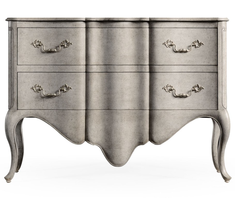 Черно белый декупаж мебели