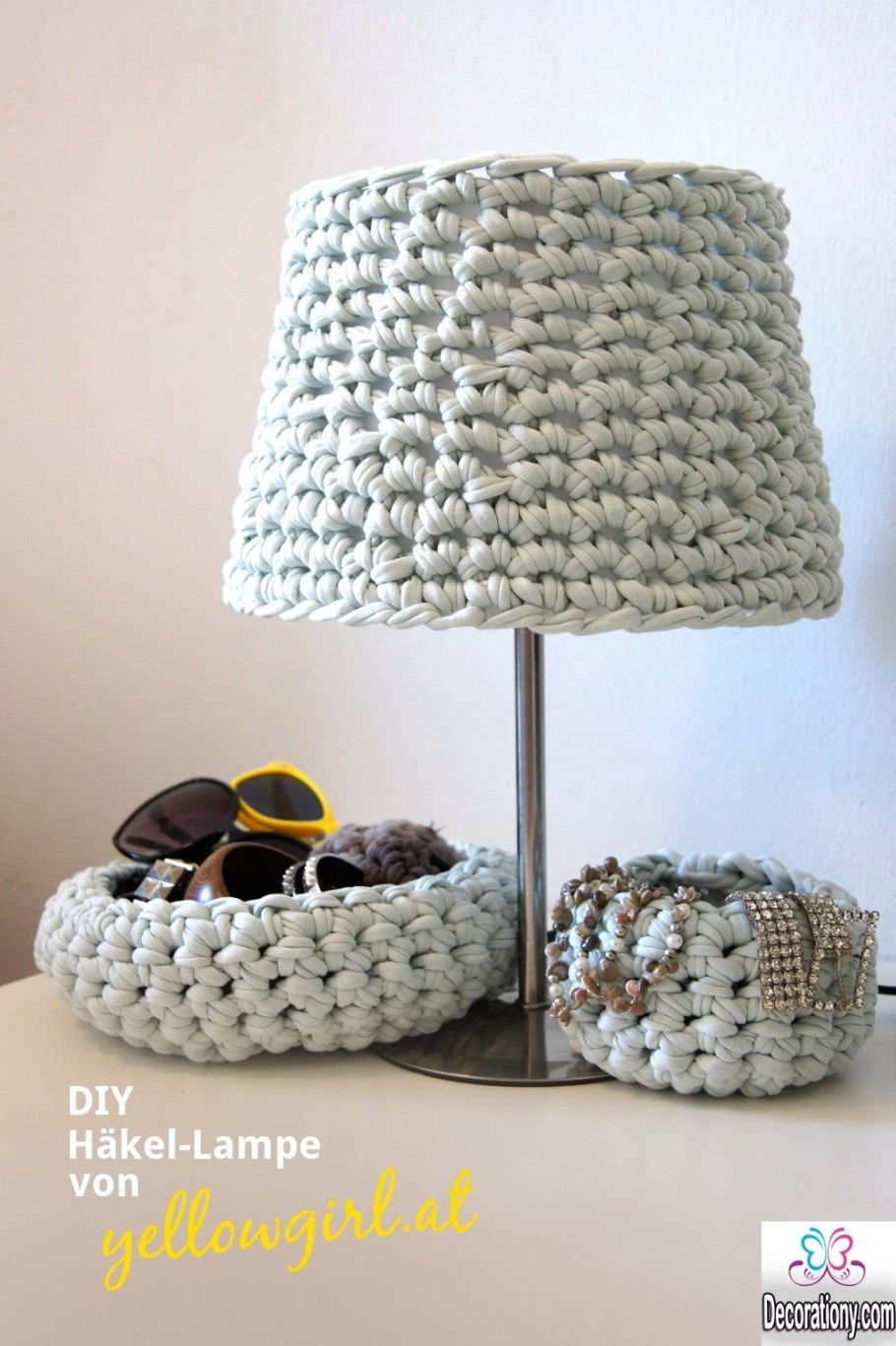 Вязаные коврики для спальни