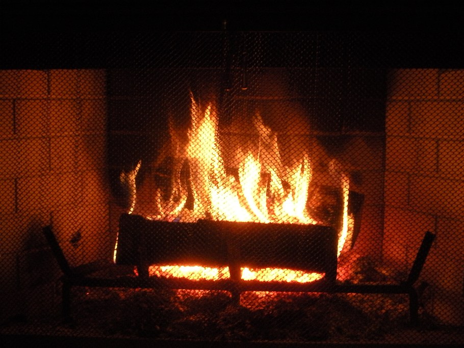 Камин гифка