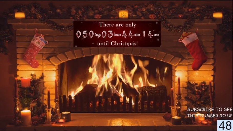 Новогодний камин гиф