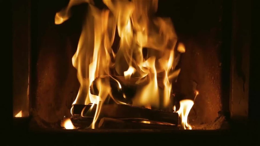 Горящий камин анимация