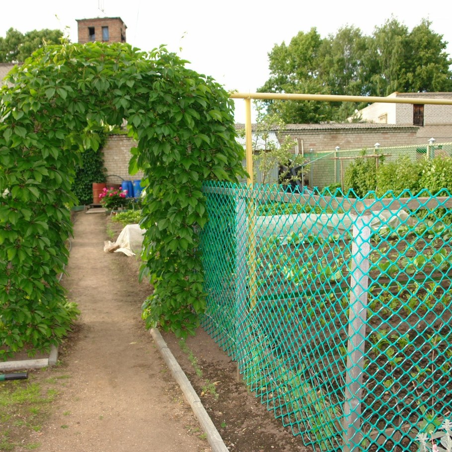 Ограждение из пластиковой сетки