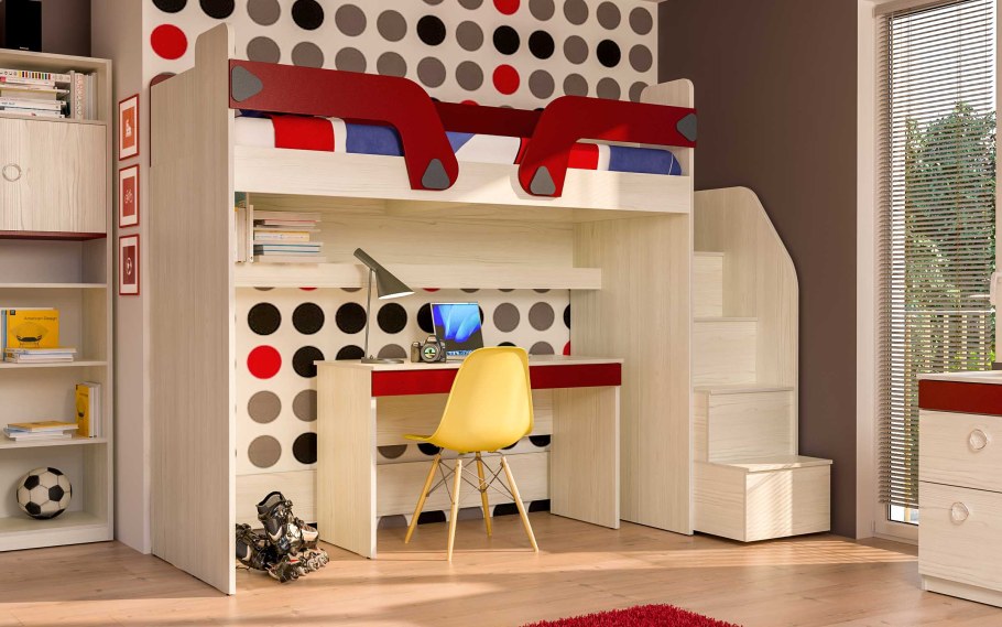 Кровать-чердак Сканд Актив