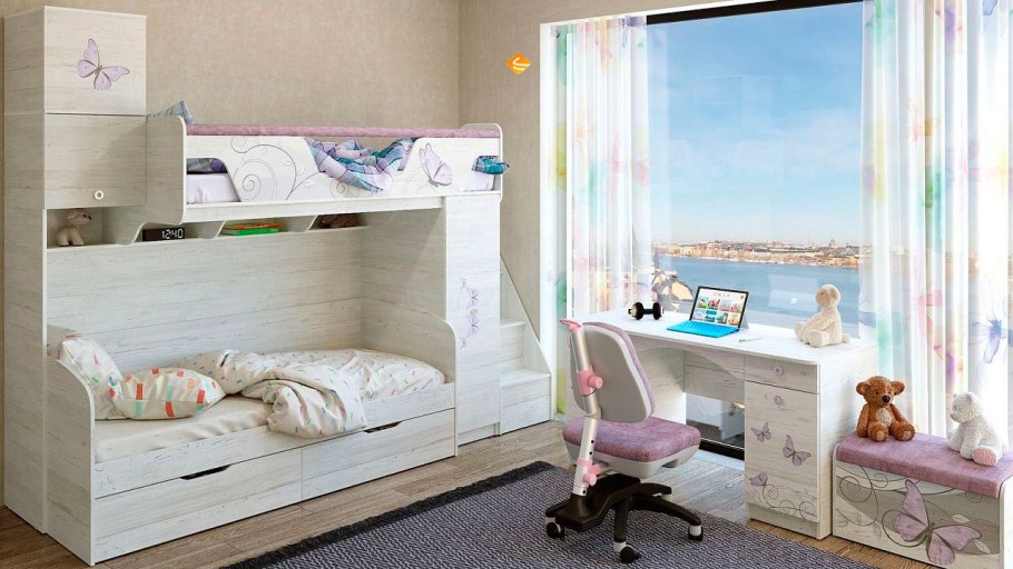 Сканд леди кровать двухъярусная