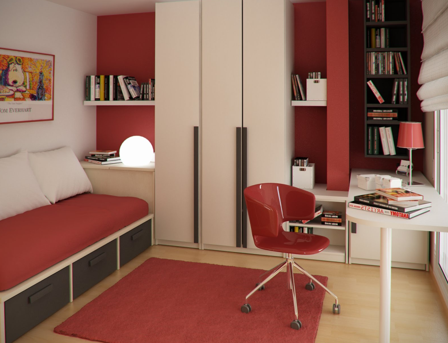 Обустройство маленькой детской комнаты для шко