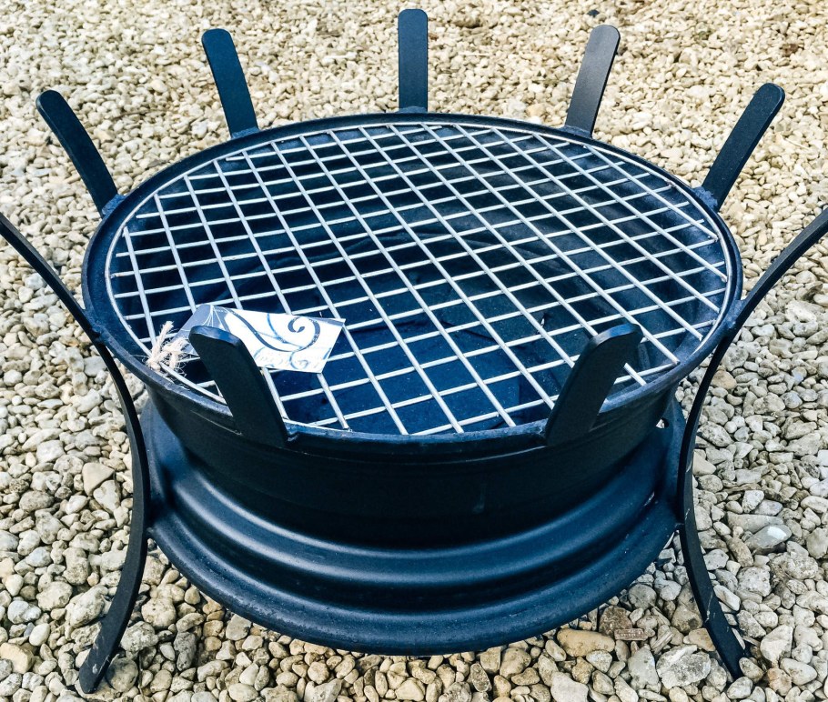 Печь для казана 22л из колесных дисков