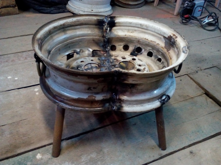 Барбекю из колесного диска