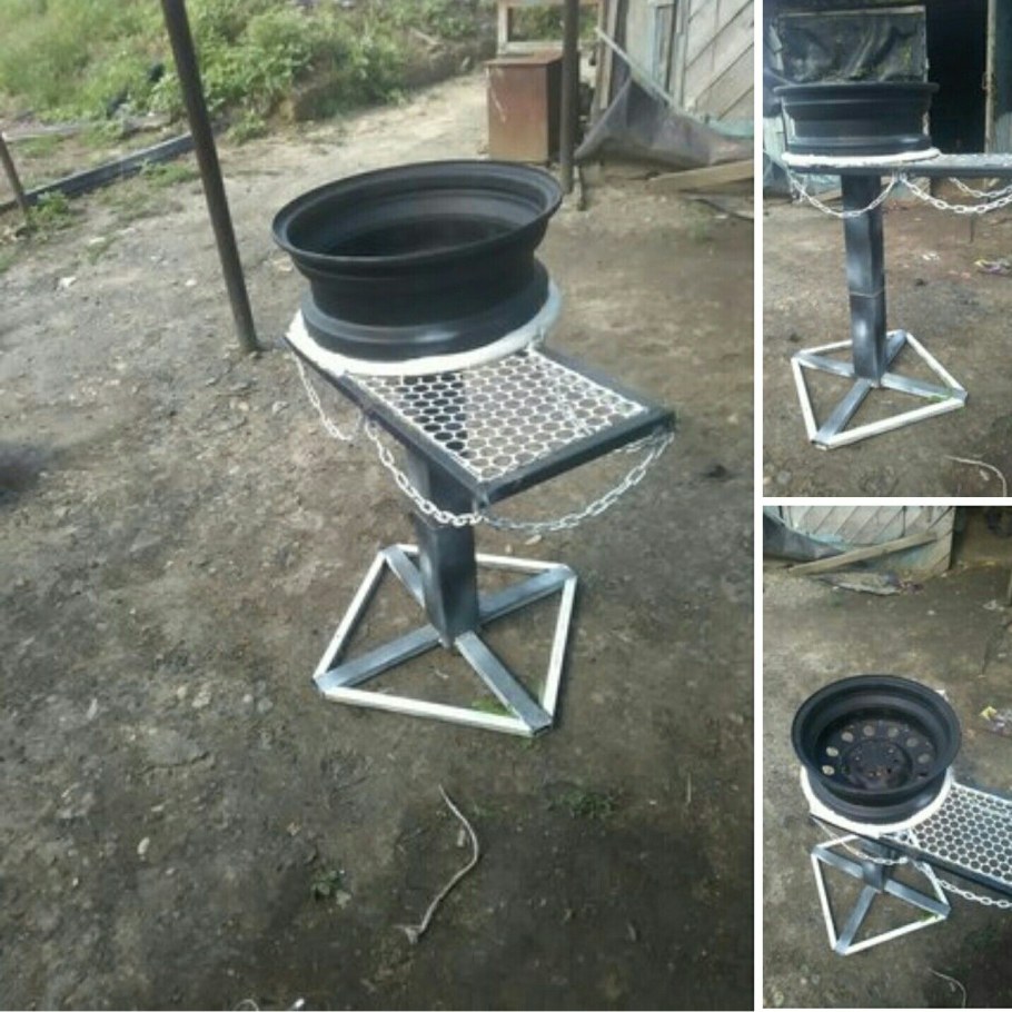 Мангал из дисков автомобиля