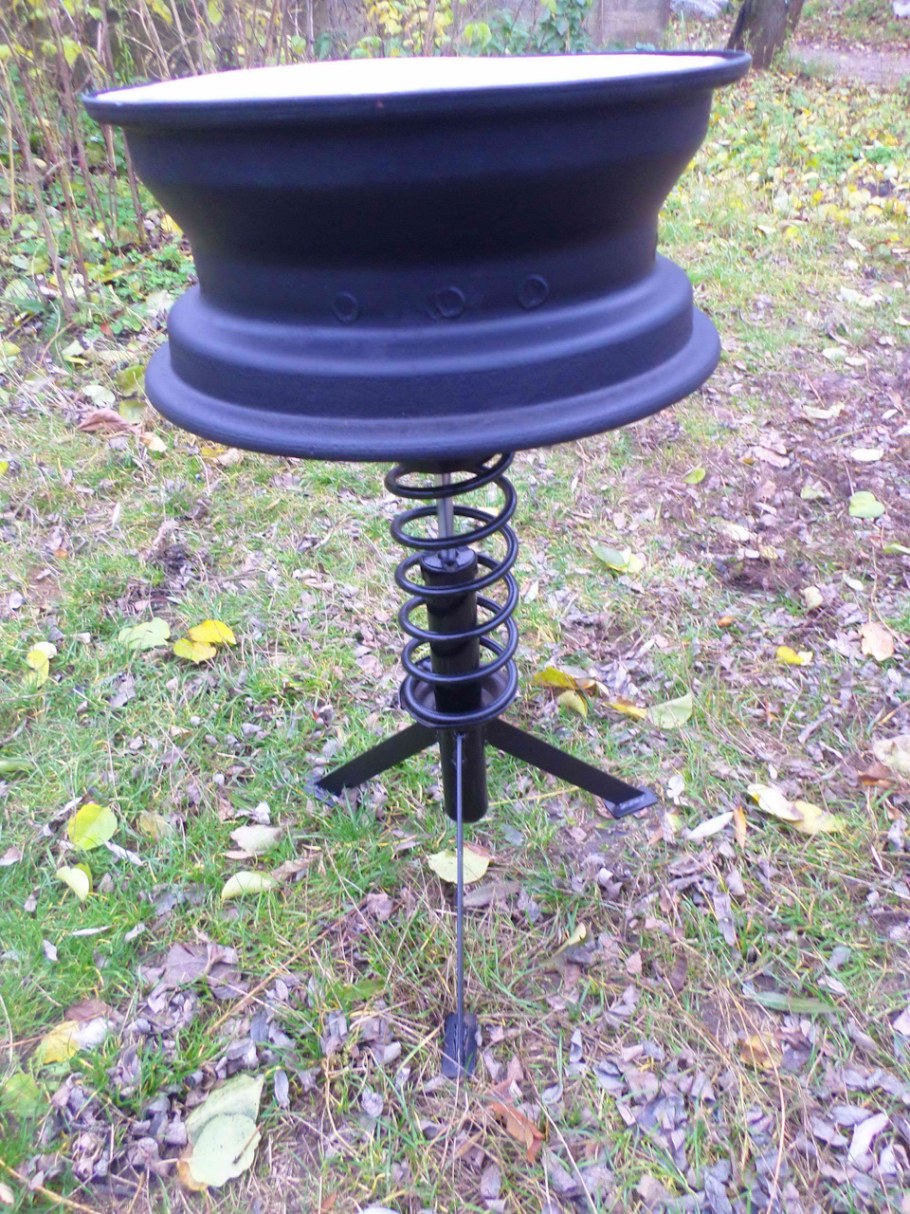 Барбекюшница из колес