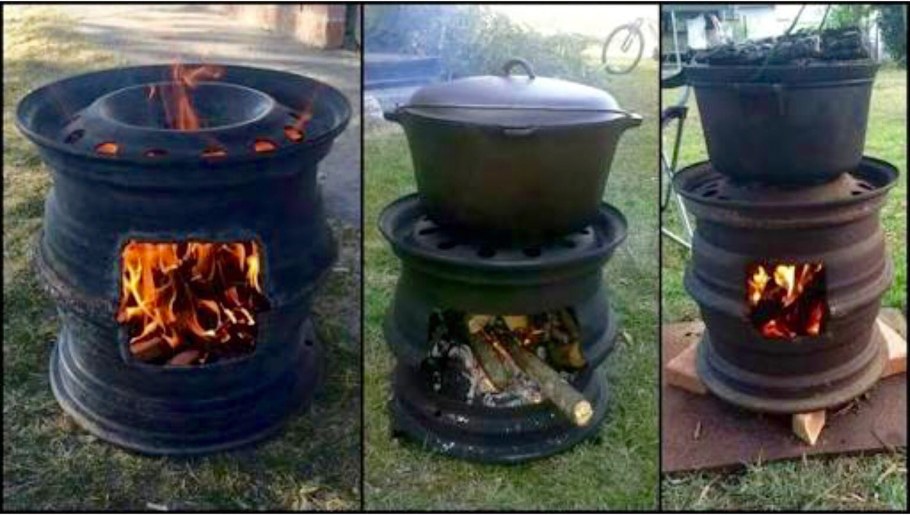 Жаровня из колесных дисков