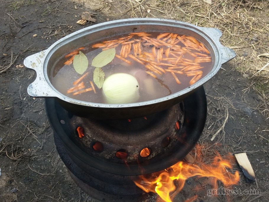 Жаровня из колесных дисков