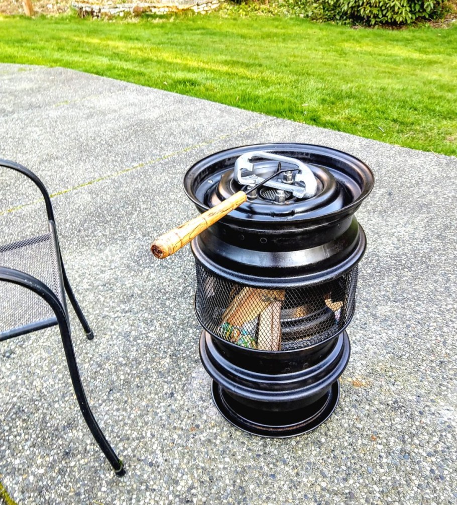 Мангал для казана из дисков ГАЗ 53