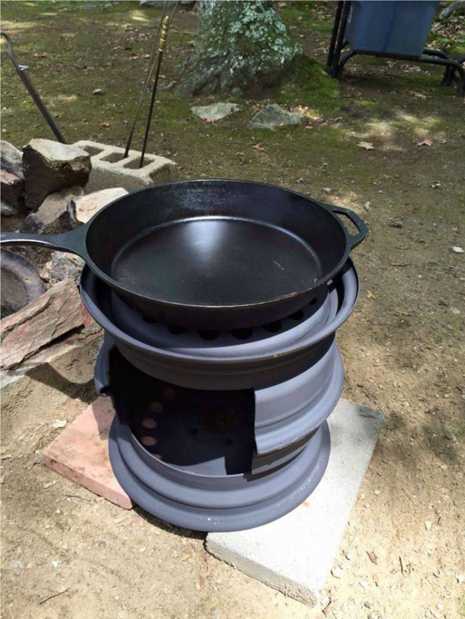 Мангал для казана из дисков ГАЗ 53