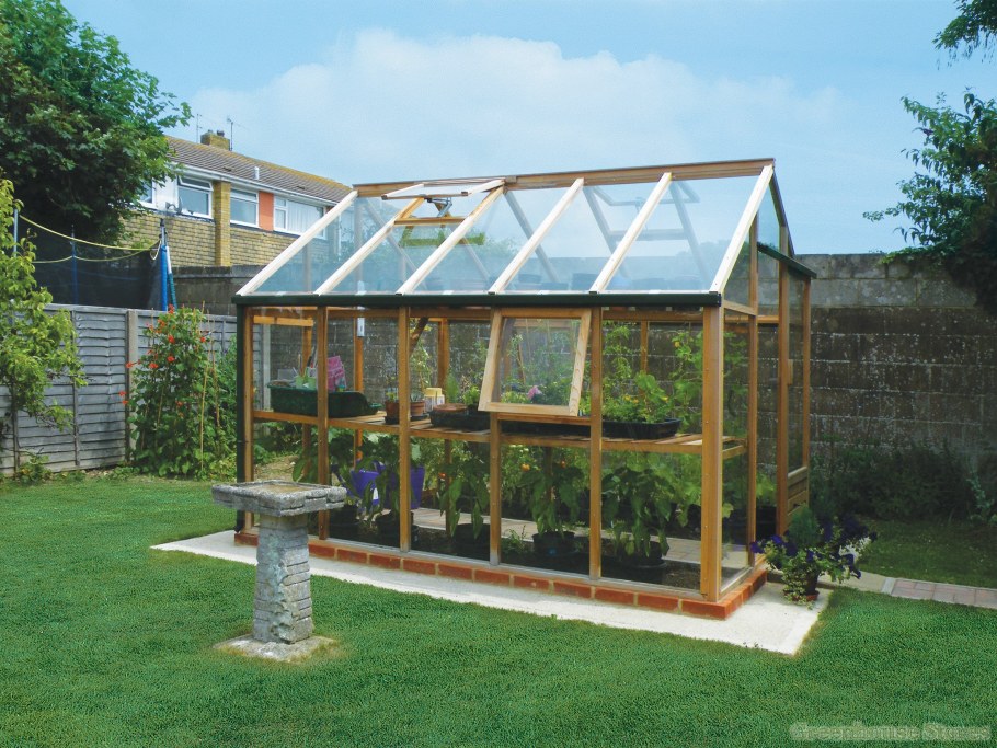 Односкатные стеклянные теплицы