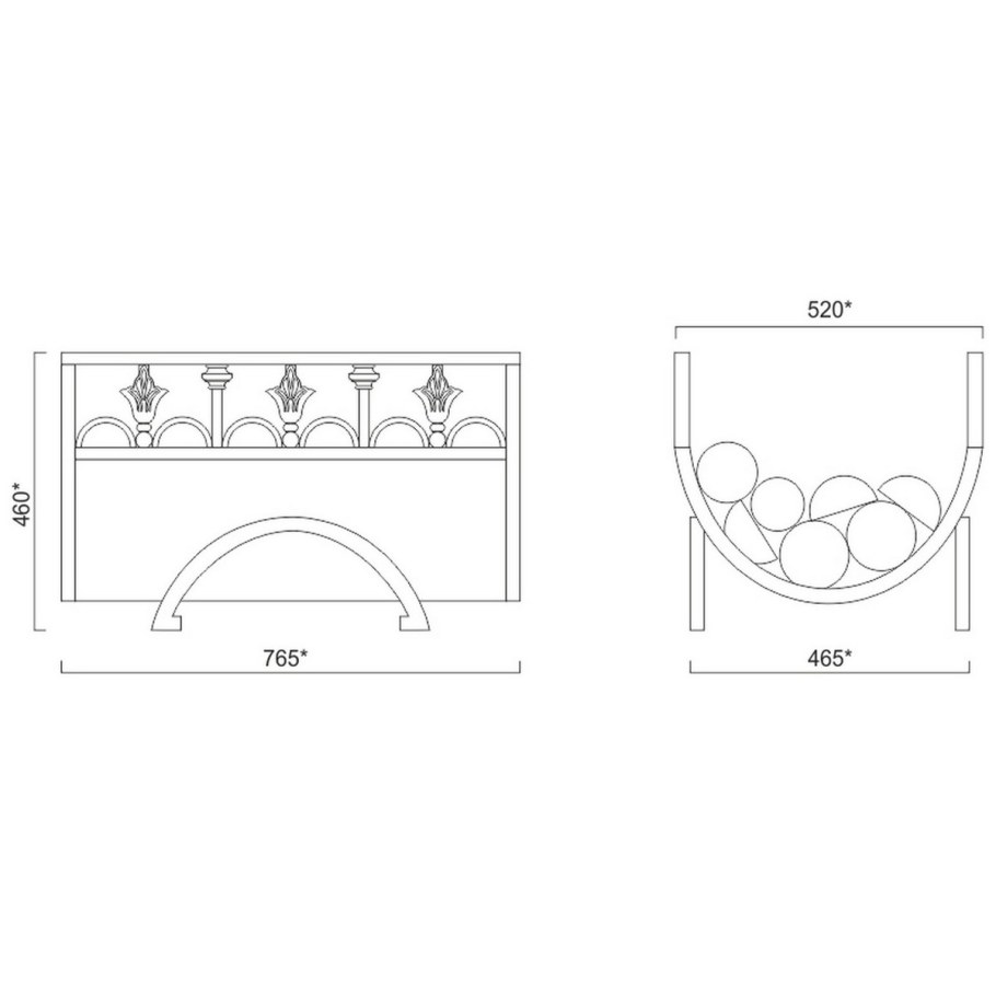 Чертежи дровницы Алсера d3040ab