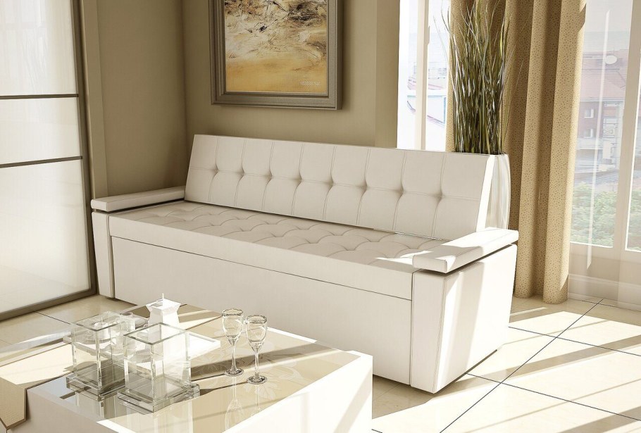 Кухонный диван секрет-4 со спальным местом (Браун капро)