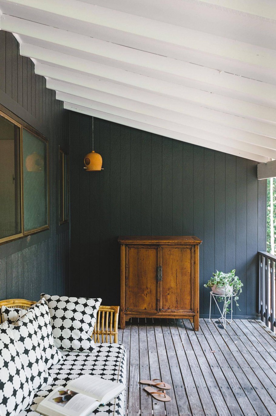 Крашеная вагонка в интерьере
