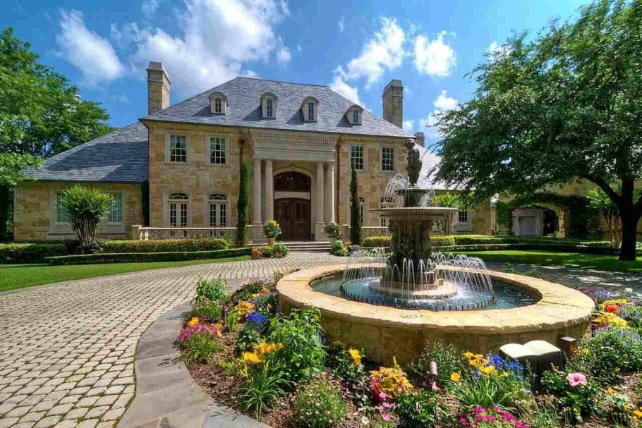 Имение Ривертон Англия фонтаны