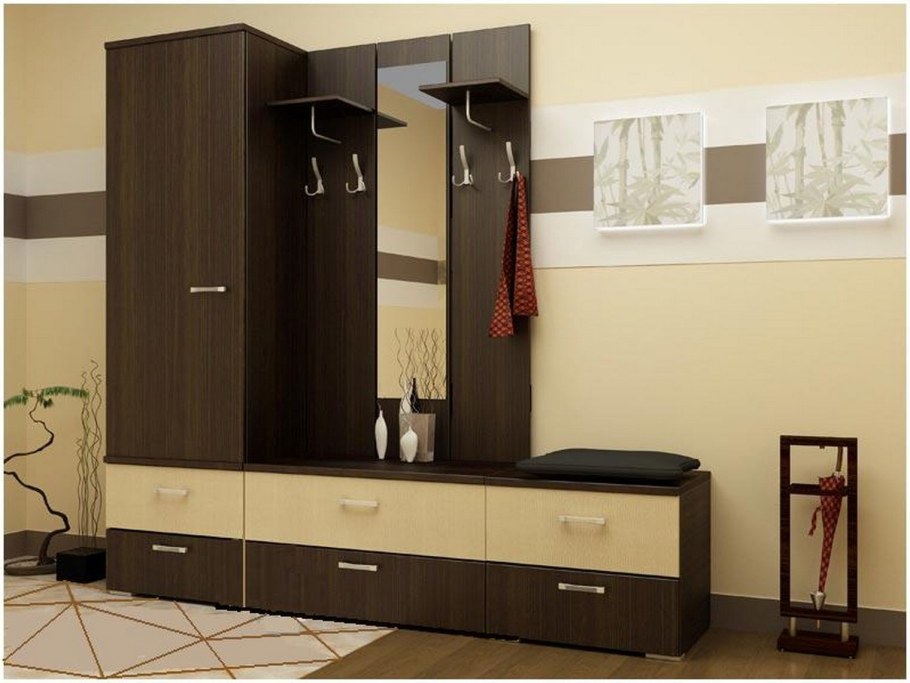 Прихожая "премьера" PV-600 вешалка (венге/дуб мол) - Евромебель