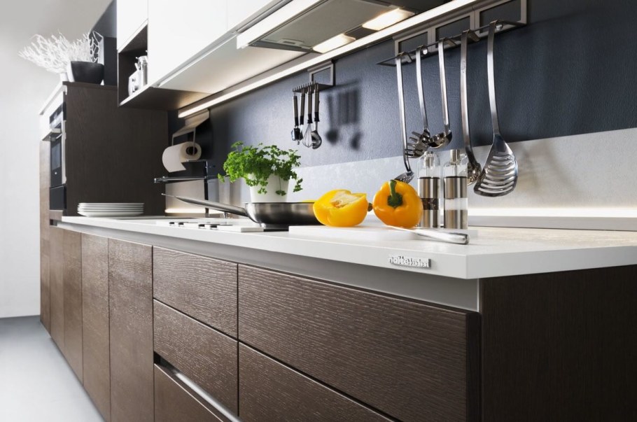 Ручка торцевая врезная Lamezia l-995 мм хром глянец 9105811