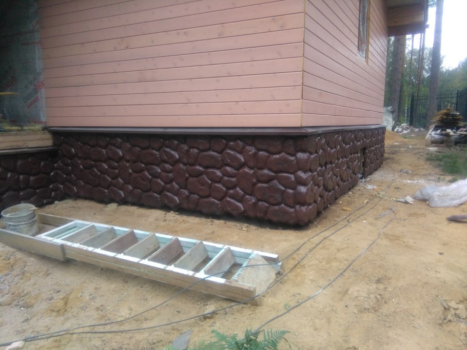Цоколь под бутовый камень