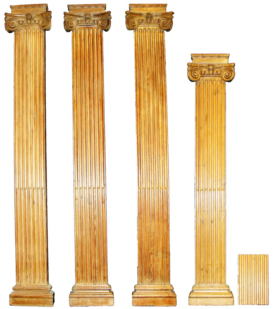 Пилястры с каннелюрами в архитектуре