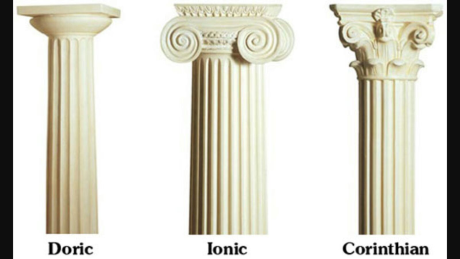 Дорическая колонна древней Греции