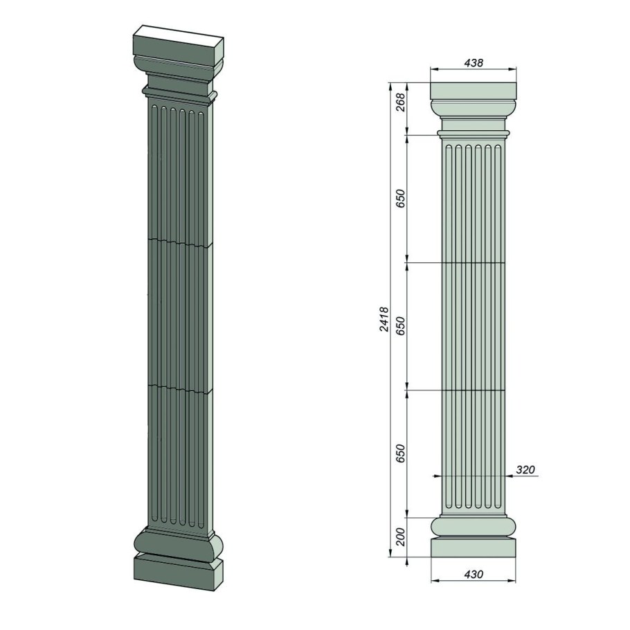 Dd201 пилястра
