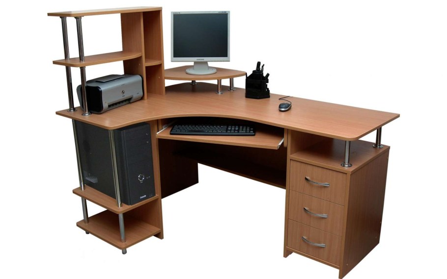 Угловой компьютерный столик