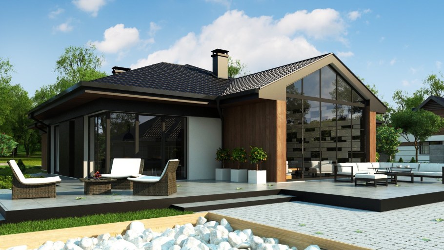 Финские дома с панорамными окнами